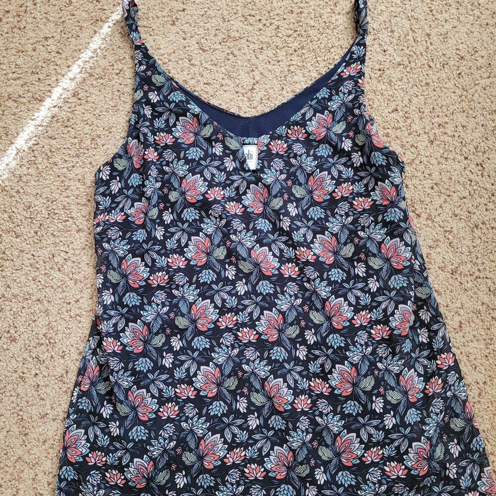 CABI Flirt Floral Navy Cami Size Sm Style 5224